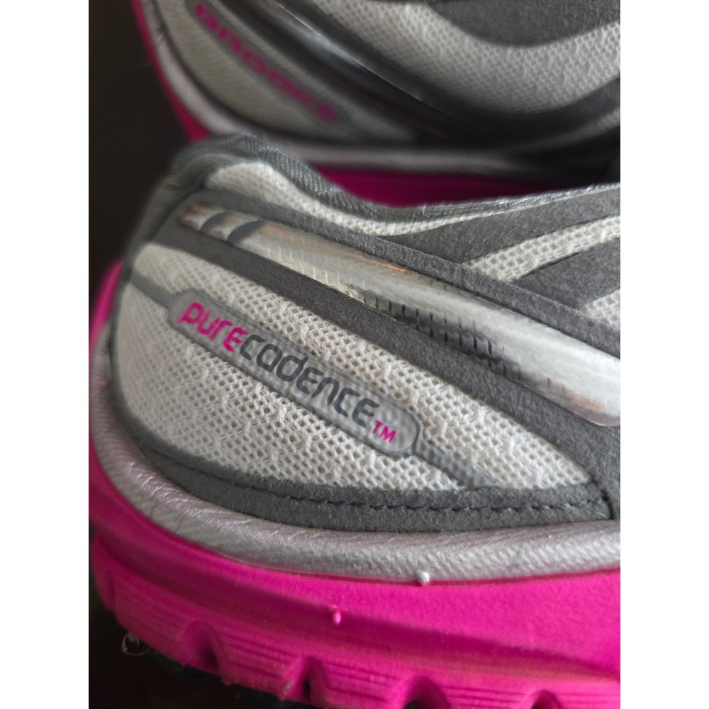 Brooks PureCadence Womens 9.5 Grey Pink Running Shoe 1201341B848 Limited Edition - Picture 3 of 10